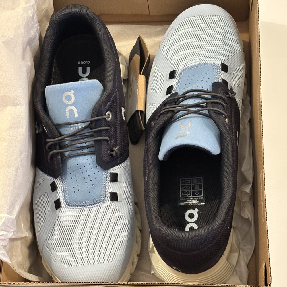 On Cloud 5 Midnight/Chambray Mens Size 9 - Picture 7 of 9